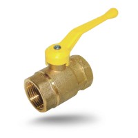 Brass coupling ball valve DN-40, PN-1.6 Mpa 11B27p4 (GAS) (Russia)