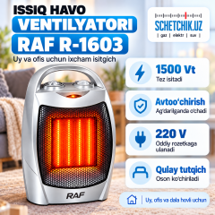 Обогреватель тепловентилятор колонка RAF R-1603 (1500W)