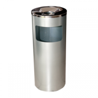 Round metal urn